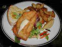 Chicken Schnitzel Burger.