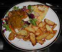 Satay Chicken Burger.