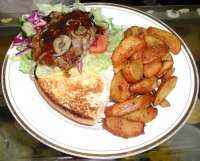 Steak & Onion Burger.
