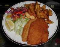 Crumbed Barramundi.