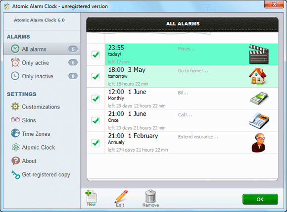 Download Atomic Alarm Clock - Computer Alarm Clock.